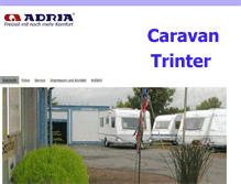 Tablet Screenshot of caravan-trinter.de